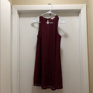 Flowy maroon dress